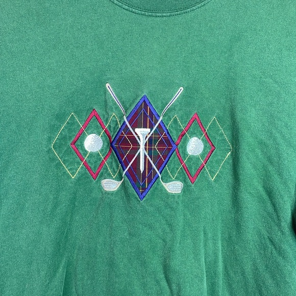 Vintage Men’s Mccc Sportwear Graphic Golf Embroidered Shirt - Picture 3 of 7